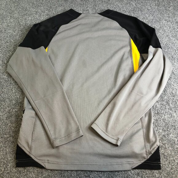 Nike Iowa Hawkeyes Shirt Mens Medium Gray Long Sleeve Y2K Vintage Elbow Patches - Picture 10 of 12